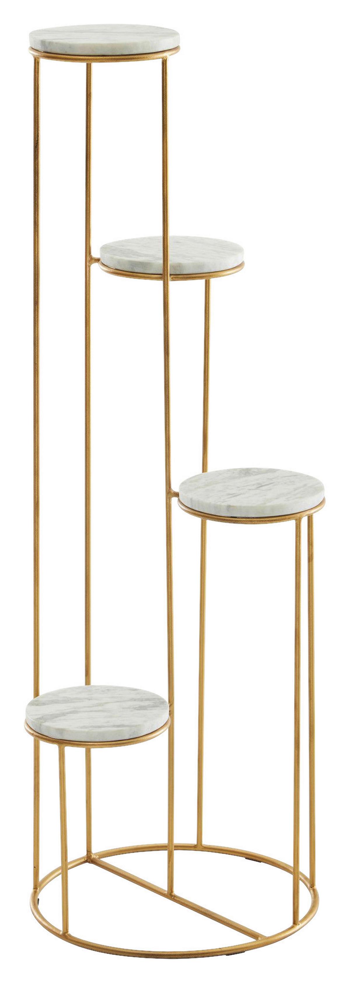 Stojalo Za Rože Wohnling - zlate barve, Design, kovina (37/108/37cm) - MID.YOU