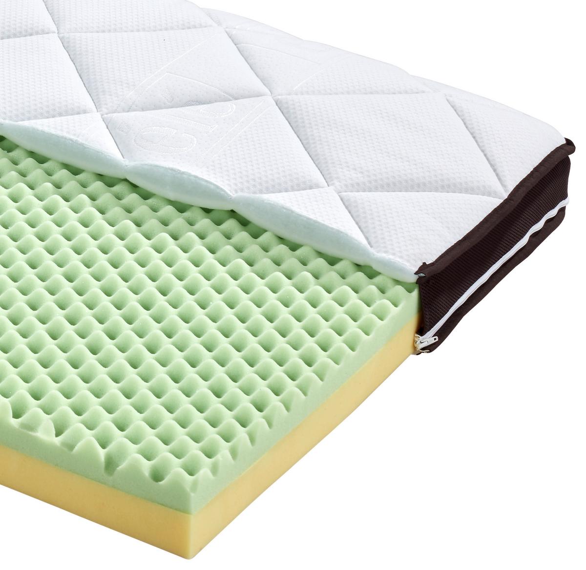 Nadmadrac Luxe H2/h3 - bijela, tekstil (90/200cm) - Ele