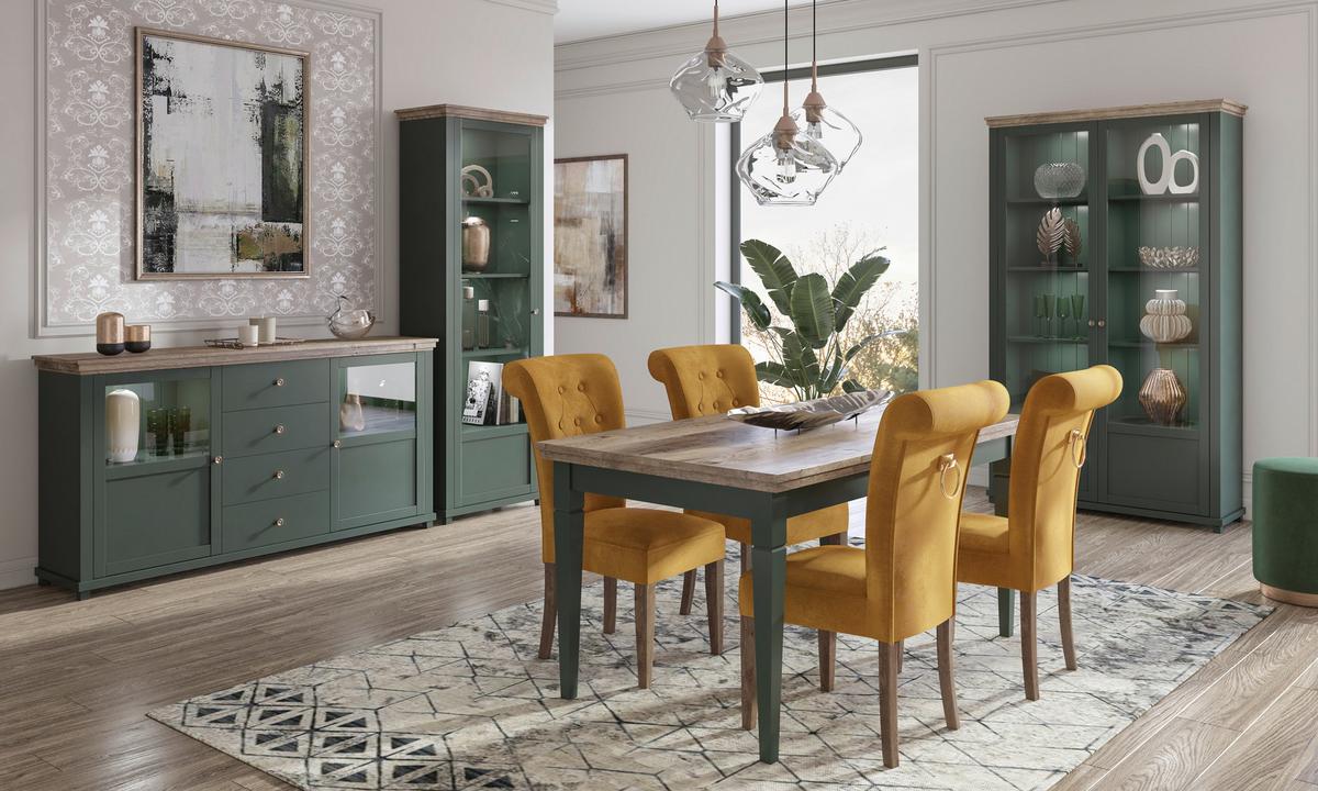 Tv-elem Evora - bronz/tölgyfa, Design, faalapú anyag (181/61/49cm)