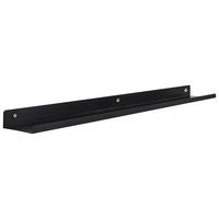 PÓŁKA ŚCIENNA MANDY - czarny, Basics, metal (80/4/10cm) - Xora