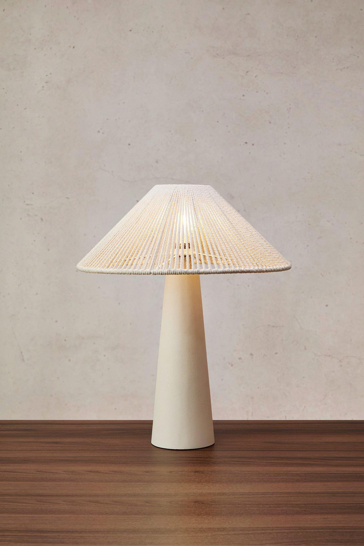 Tischleuchte Favoro Table Beige max. 40 Watt - Beige, Basics, Textil/Metall (40/40/50cm) - Markslöjd