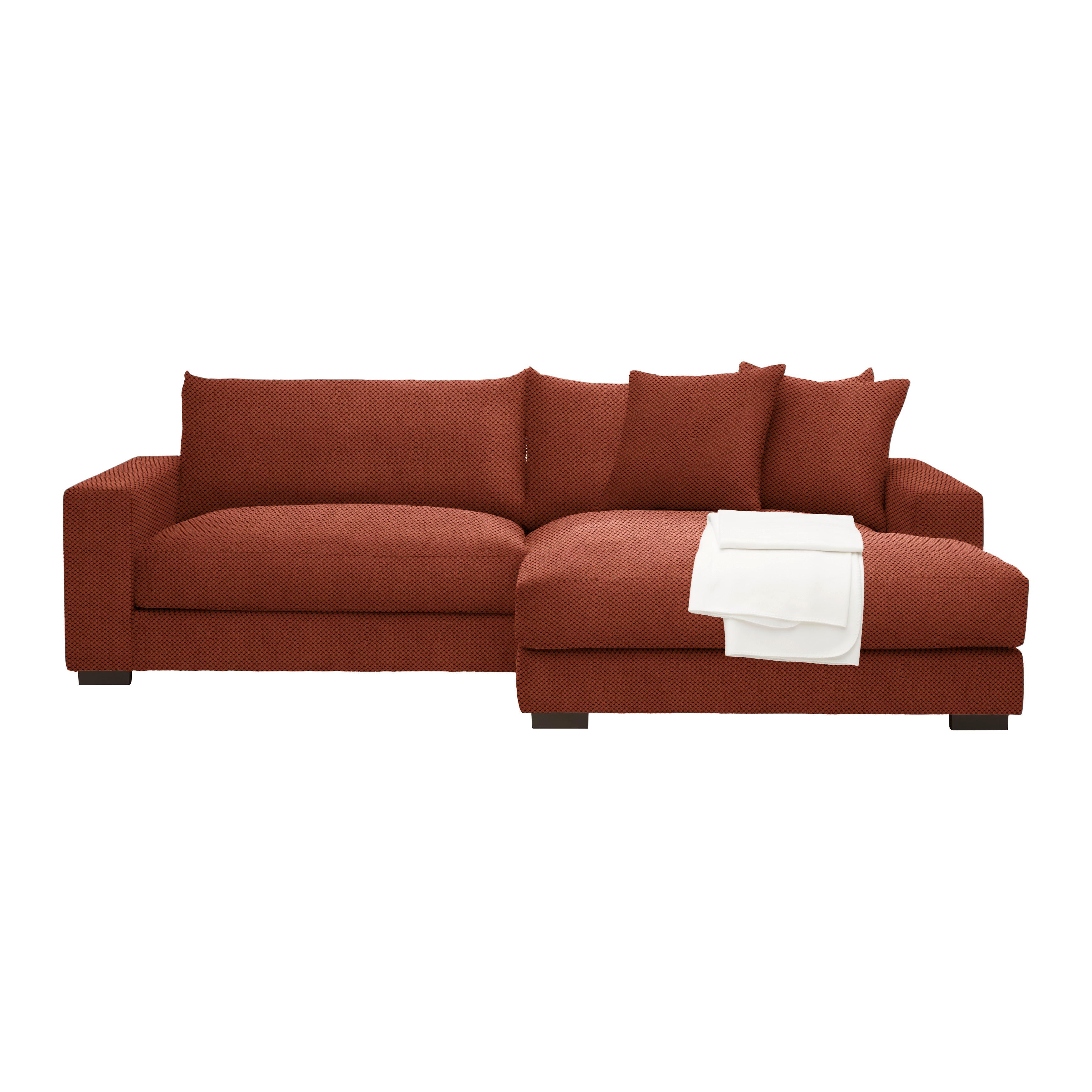 Ecksofa Pedro Terracotta - Terracotta, MODERN, Textil (265/83/180cm) - Mömax