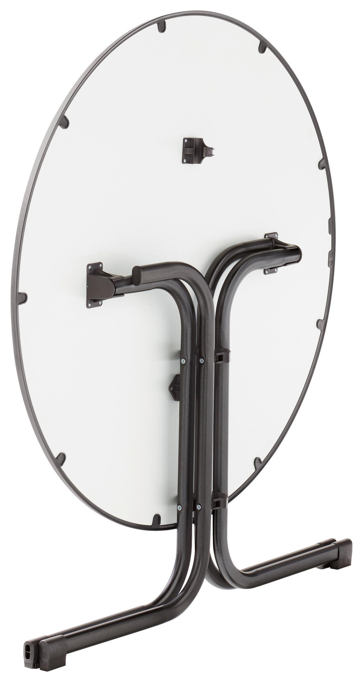 Gartentisch Grau ca. 100x100x72cm - Grau, MODERN, Holzwerkstoff/Metall (100/72cm) - Sieger