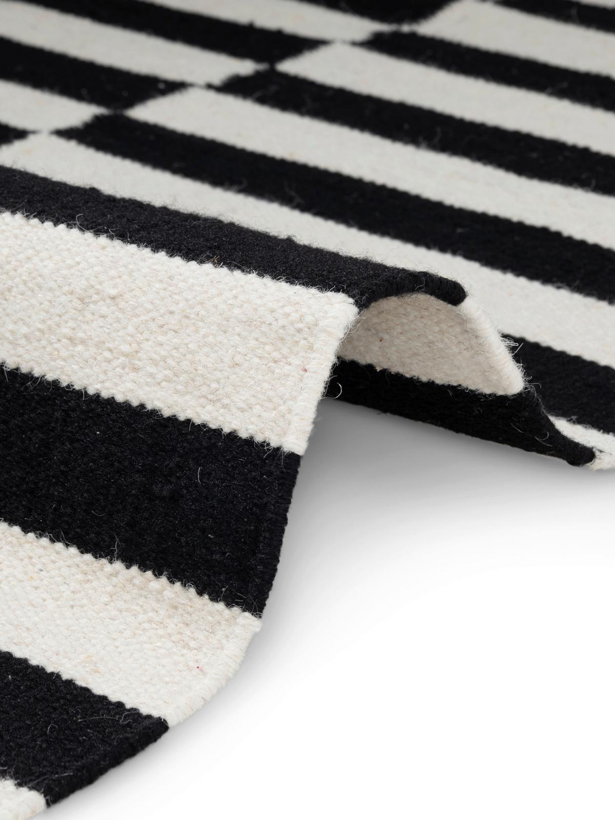 CHODNIK HHC DONNA - czarny/biały, Basics, tkanina (80/200cm) - Hanse Home