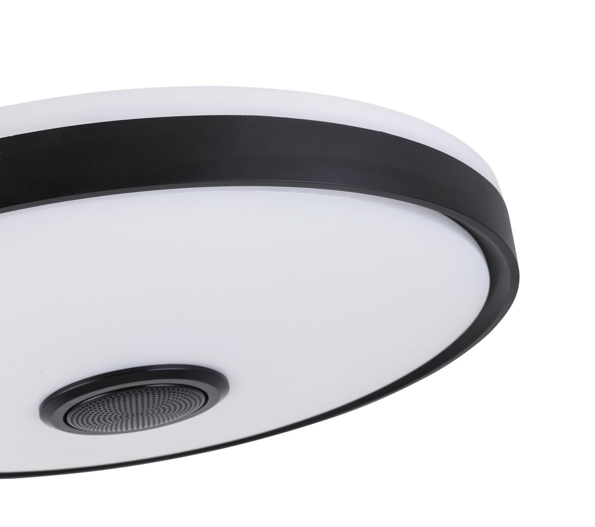 LED Smart Mennyezeti Lámpa Mirsada - fekete/fehér, műanyag/fém (40/9cm) - Premium Living