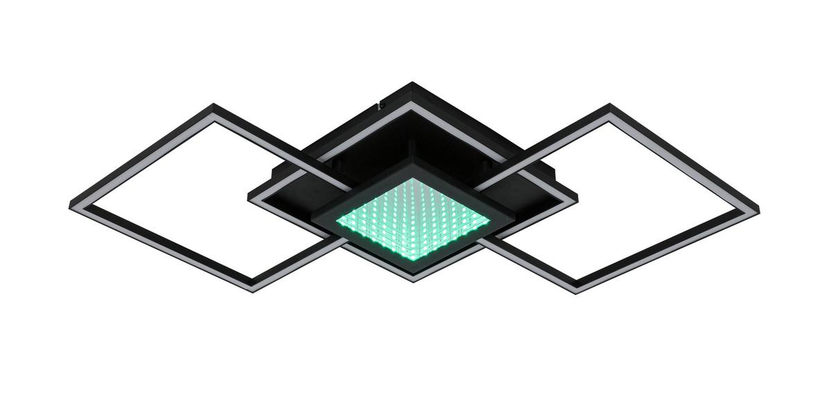 LAMPA SUFITOWA LED TEXAS *SBN* - czarny, Design, tworzywo sztuczne/metal (82/39,6/8,5cm) - Novel