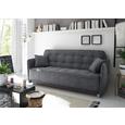 Sofa mit Schlaffunktion in Anthrazit 'Aron' - Anthrazit/Silberfarben, MODERN, Holzwerkstoff/Kunststoff (216/95/95cm) - Livetastic Sofa mit Schlaffunktion in Anthrazit 'Aron' - Anthrazit/Silberfarben, MODERN, Holzwerkstoff/Kunststoff (216/95/95cm) - Livetastic