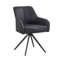 KRZESŁO Z PODŁOKIETNIKAMI ZWEI - czarny, Modern, metal/drewno (62/83/62cm) - Livetastic