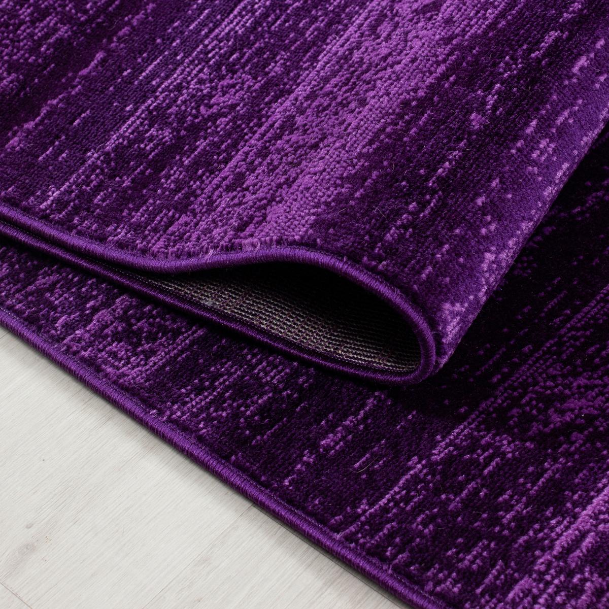 Webteppich Plus Lila ca. 80x300cm - Lila/Schwarz, Design, Textil (80/300cm) - Novel