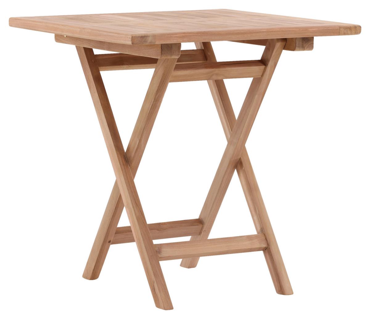 GARTENTISCH KENYA - Teakfarben, KONVENTIONELL, Holz (70/70/75cm) - Gardenson