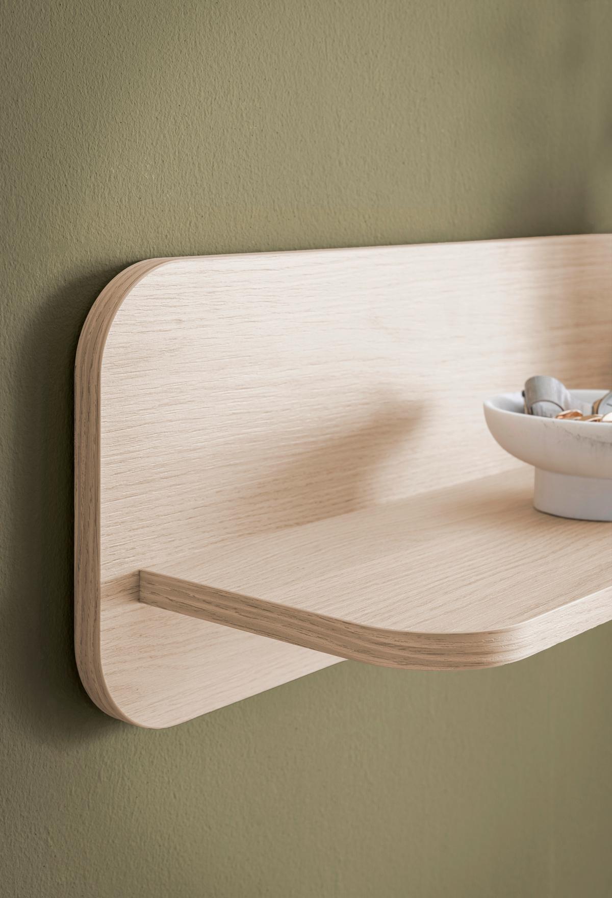 Wohnwand Torsby Eichefarben/Eiche Natur Dekor - Eichefarben, Design, Glas/Holz (290/170/39cm) - Livetastic