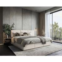 Familienbett Domino Combo II Creme ca. 270x200cm - Creme/Schwarz, MODERN, Holz/Holzwerkstoff (270/200cm) - MID.YOU