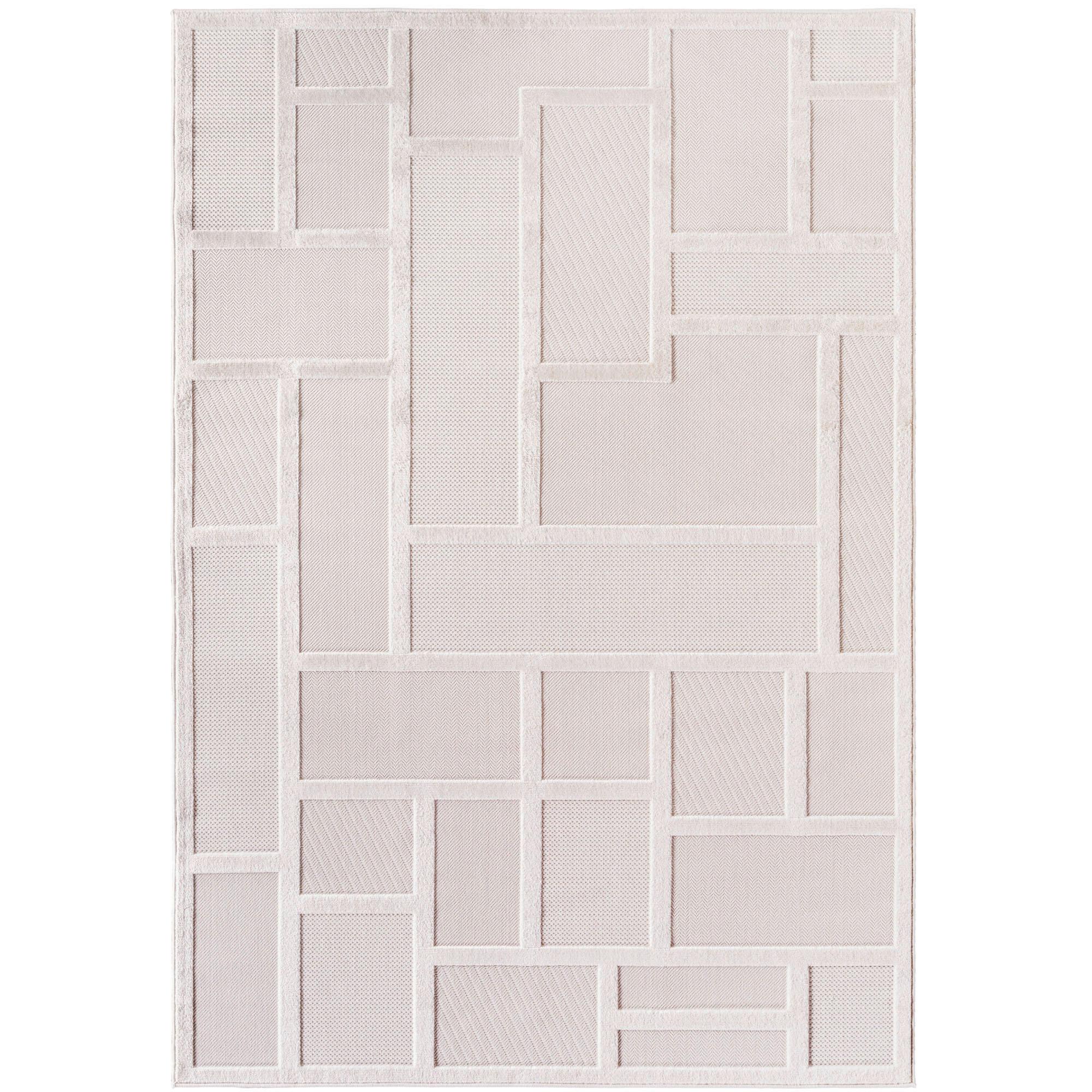 Flachwebeteppich Doha Creme ca. 120x170cm - Creme, Design, Textil (120/170cm)