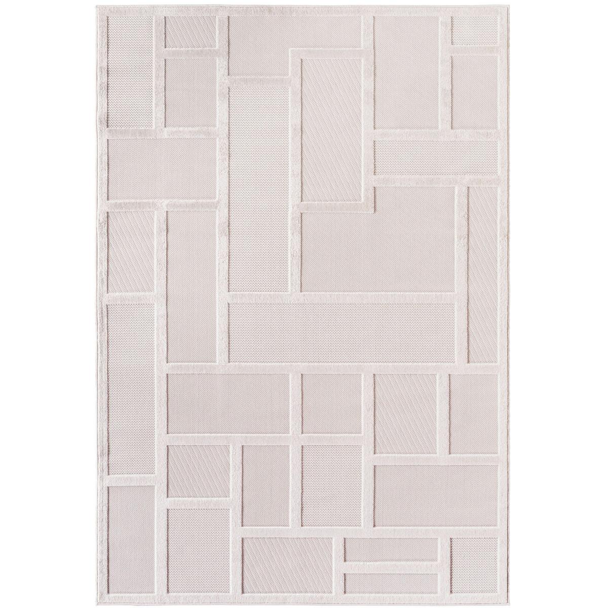 Flachwebeteppich Doha Creme ca. 80x150cm - Creme, Design, Textil (80/150cm)