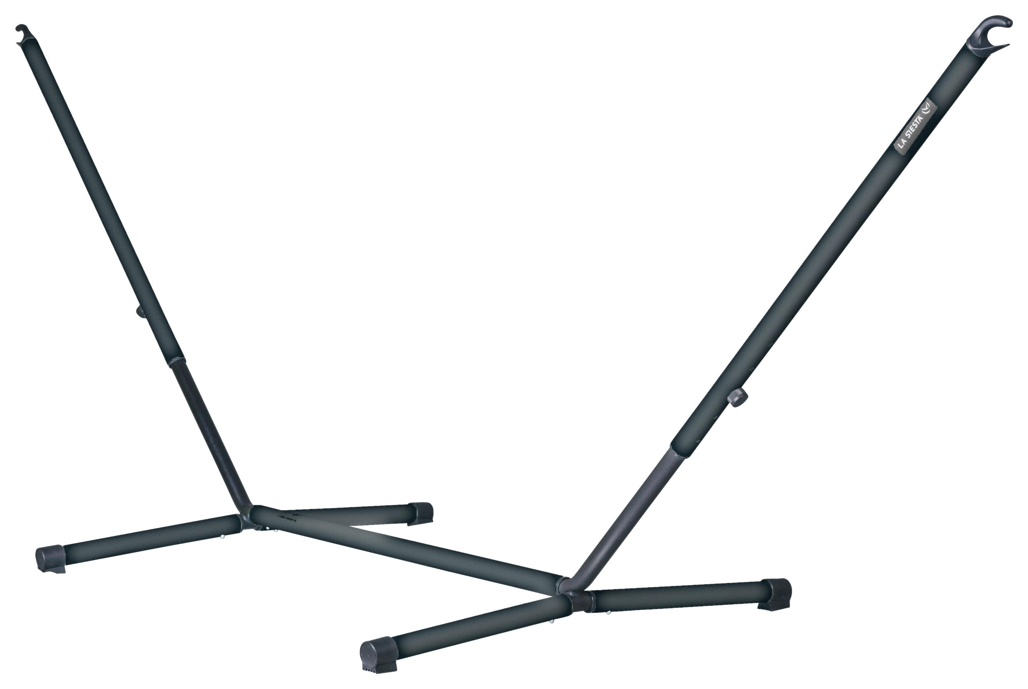 Hängemattengestell Stand for Kingsize Hammock Schwarz - Schwarz, Basics, Metall (145/120-140/355-400cm) - La Siesta