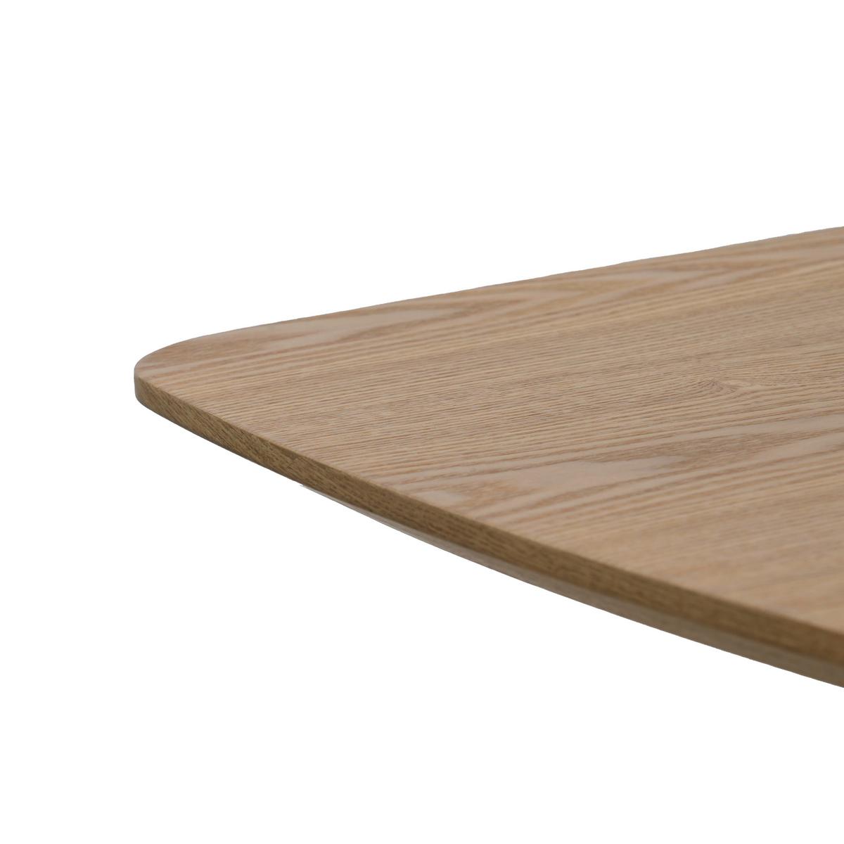 Raztegljiva Miza Riga, Naravna Barva, Črna, 160-200x95 - črna/naravne barve, Moderno, kovina/leseni material (160-200/95/76cm) - Livetastic