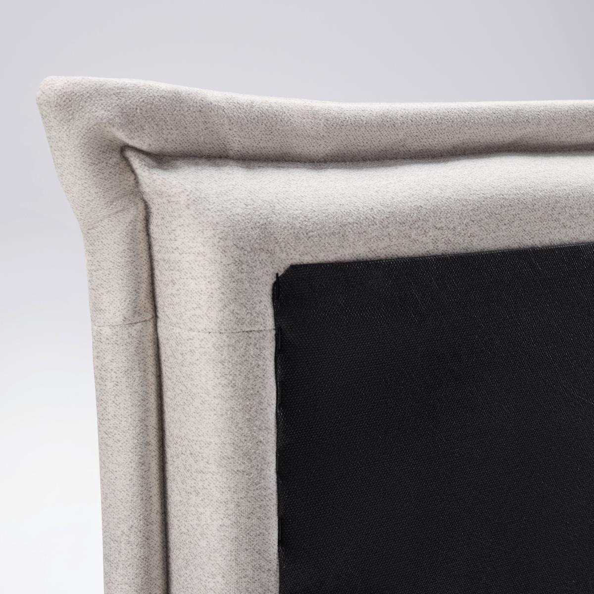 Boxspringbett Leonora ca. 200x200cm Beige mit Topper - Chromfarben/Beige, Modern, Holz/Textil (200/200cm) - Bessagi Home