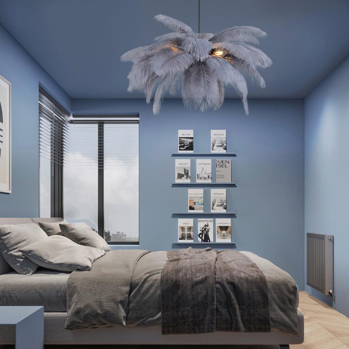 LAMPA WISZĄCA MAGGIE - czarny/szary, Trend, metal/tkanina (55/120cm) - Novel