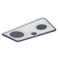 LED-Deckenleuchte Nora in Anthrazit/Opal max. 55 Watt - Anthrazit/Opal, Design, Kunststoff/Metall (70/38/6,2cm) - Globo