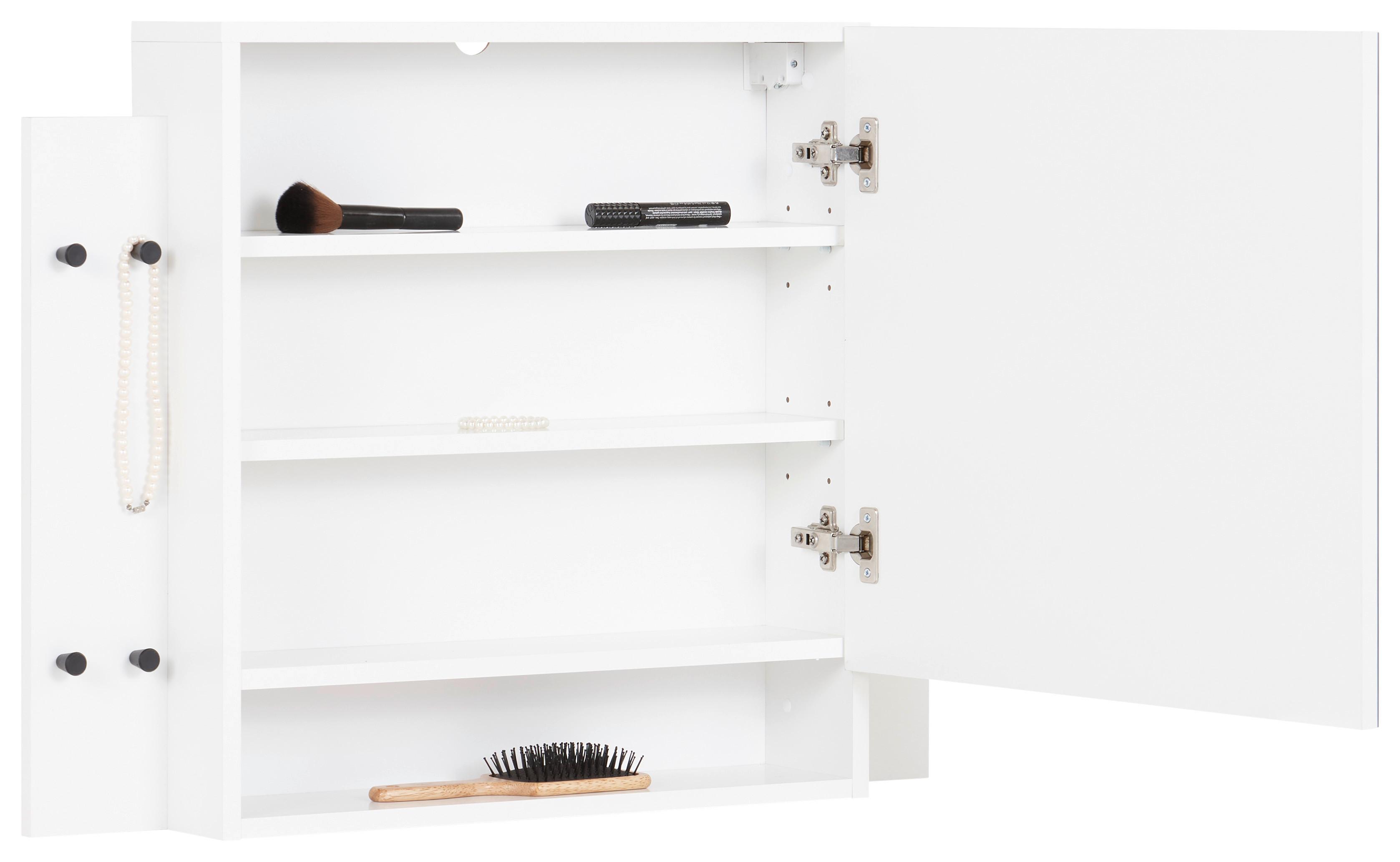 Extensie masă machiaj SANDY - alb, Modern, material pe bază de lemn (60/64/17,5cm) - Modern Living