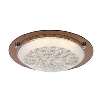 Led Mennyezeti Lámpa Tabasco 12w - borostyánszínű/fehér, Üveg/fém (31.5/9cm)