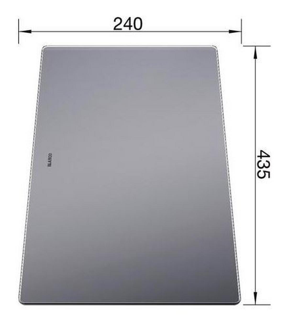 Schneidebrett 227697 aus Sicherheitsglas - Glas (24/43,5cm) - Blanco