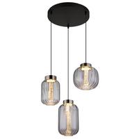 LED-Hängeleuchte Fluoro Klar/Chromfarben max. 23 Watt - Klar/Chromfarben, Basics, Glas/Kunststoff (50/150cm) - Globo