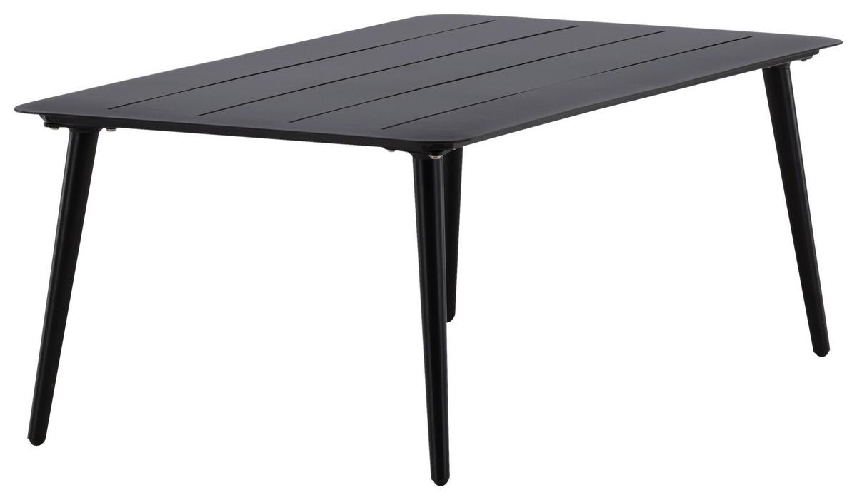 LOUNGETISCH LINA - Schwarz, KONVENTIONELL, Metall (100/60/40cm) - Gardenson