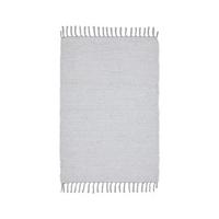 Fleckerlteppich Julia 2 in Grau/Silber ca. 70x130cm - Silberfarben/Grau, Romantik / Landhaus, Textil (70/130cm) - Modern Living