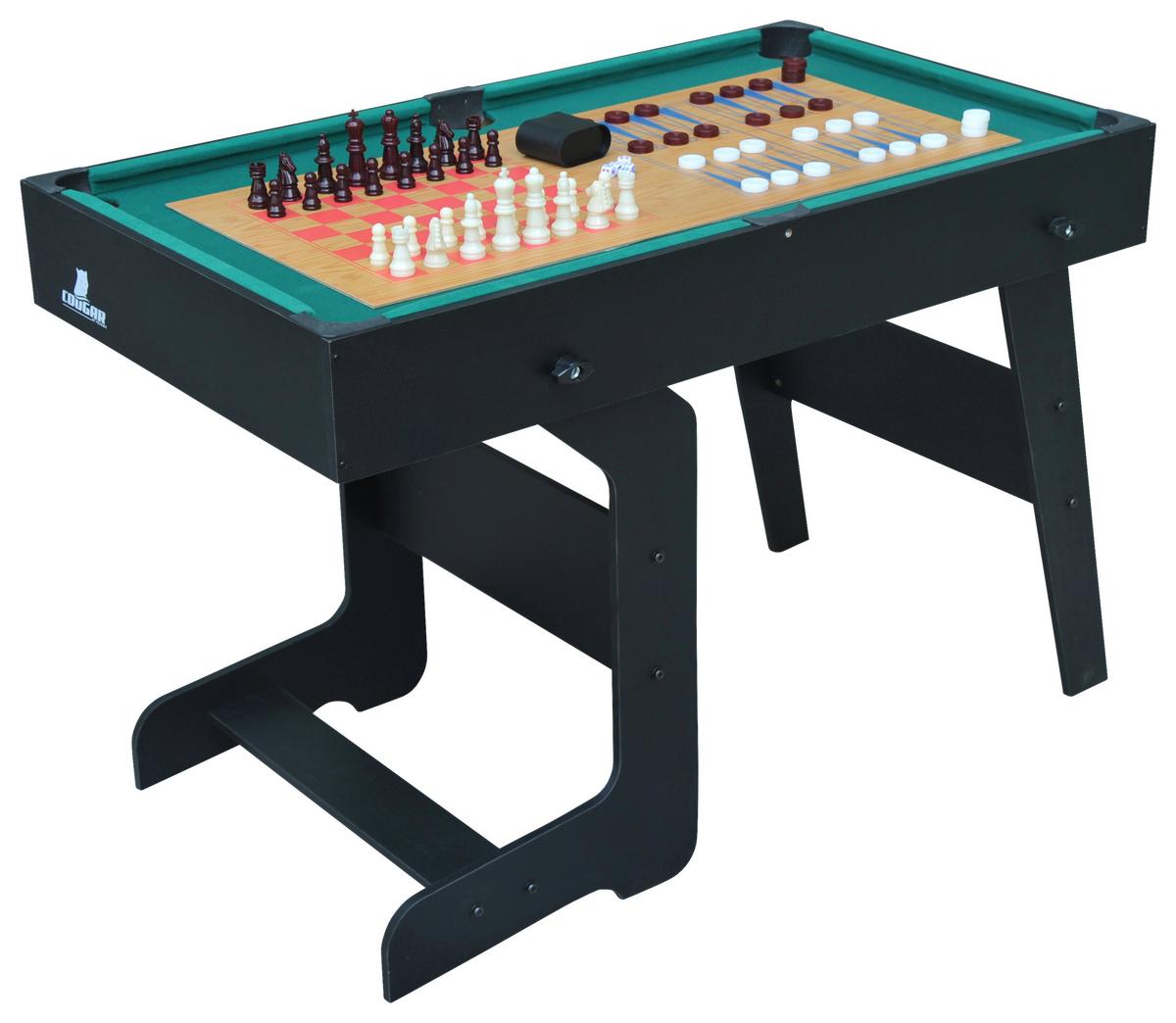 Multispieltisch Schwarz - Schwarz, KONVENTIONELL, Holz (61/81/119,00cm) - Ambia Garden