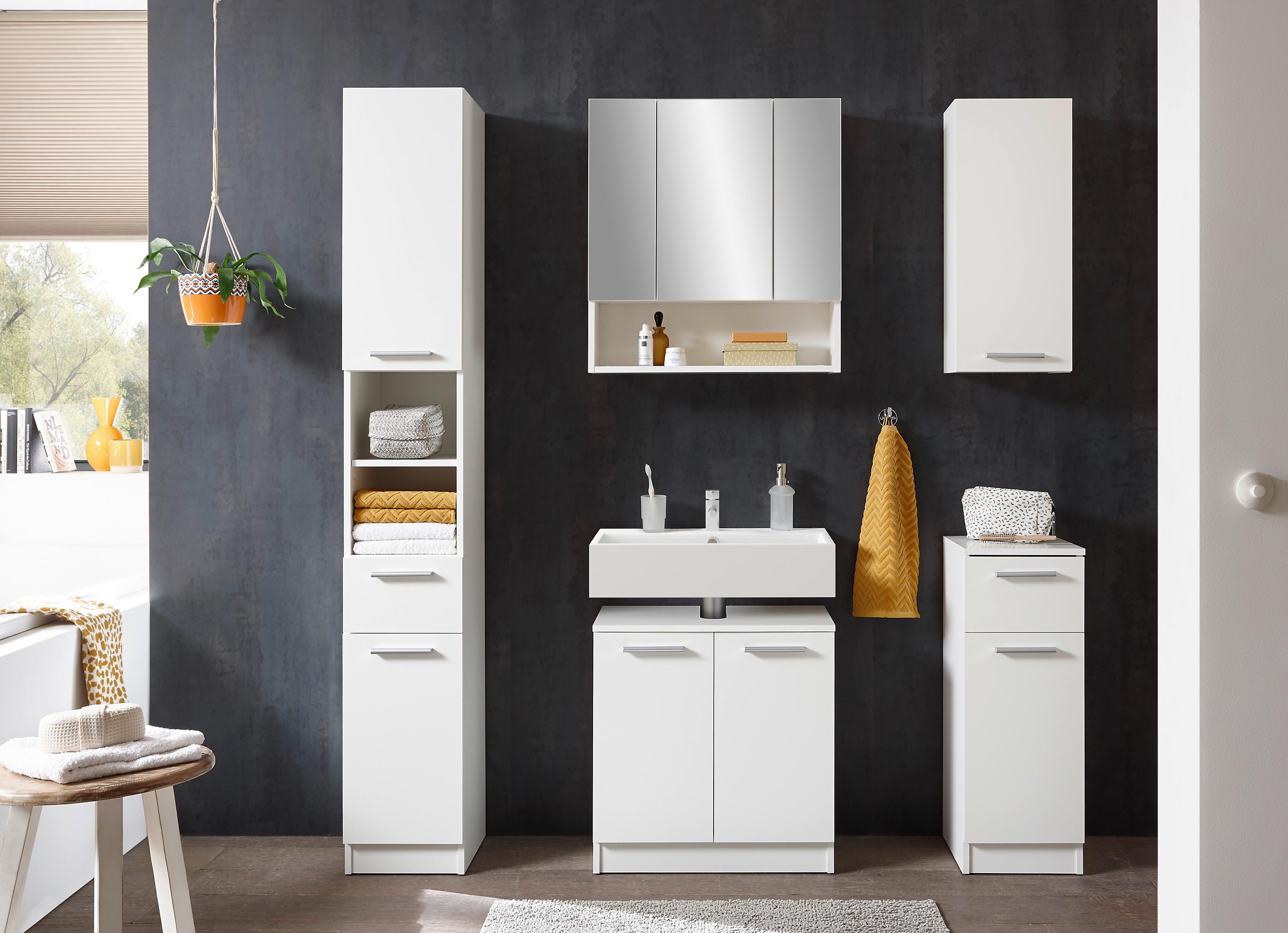 Kopalnica Bob, Bela, 5-Delno - bela, Basics (120cm) - Modern Living