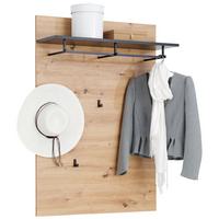 PANEL DO PRZEDPOKOJU LINE - antracytowy/dąb artisan, Modern, materiał drewnopochodny (80/115/27cm) - Carryhome