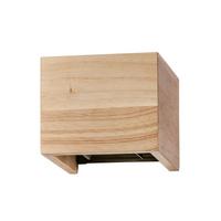 KINKIET 30482 PALOMA - kolor dębowy/czarny, Basics, metal/drewno (12/10/11,5cm) - Fischer & Honsel