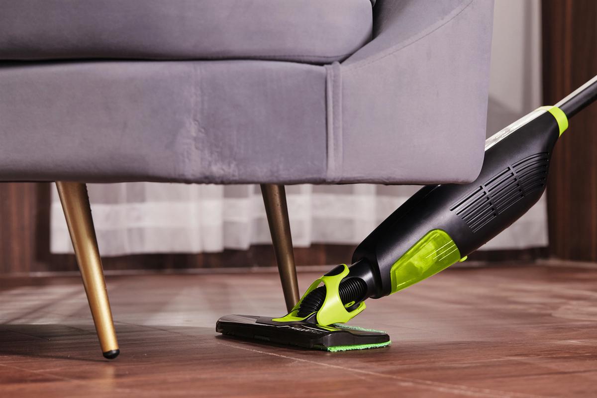 MOP DO MYCIA 05700 - zielony/czarny, Basics, tworzywo sztuczne/tkanina (13/24/121cm)