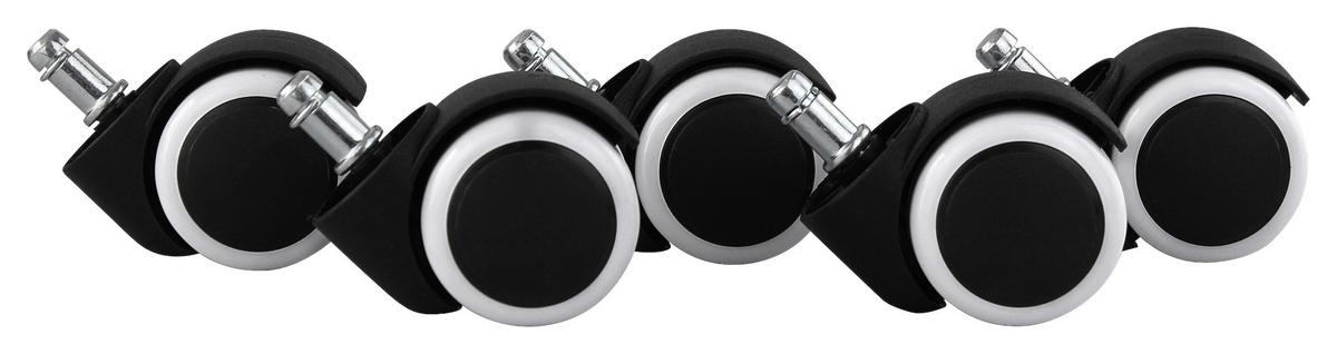 Kolesce Za Vrtljivi Stol Spm1.912 - črna/bela, Basics, umetna masa (5cm) - MID.YOU