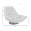 RELAXFÅTÖLJ LENA - grå/svart, Modern, metall/textil (85/82/113cm) - Bessagi Home