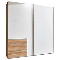 Ormar S Kliznim Vratima Level 36a - bijela/boje hrasta, Moderno, drvni materijal/metal (250/216/65cm) - Modern Living