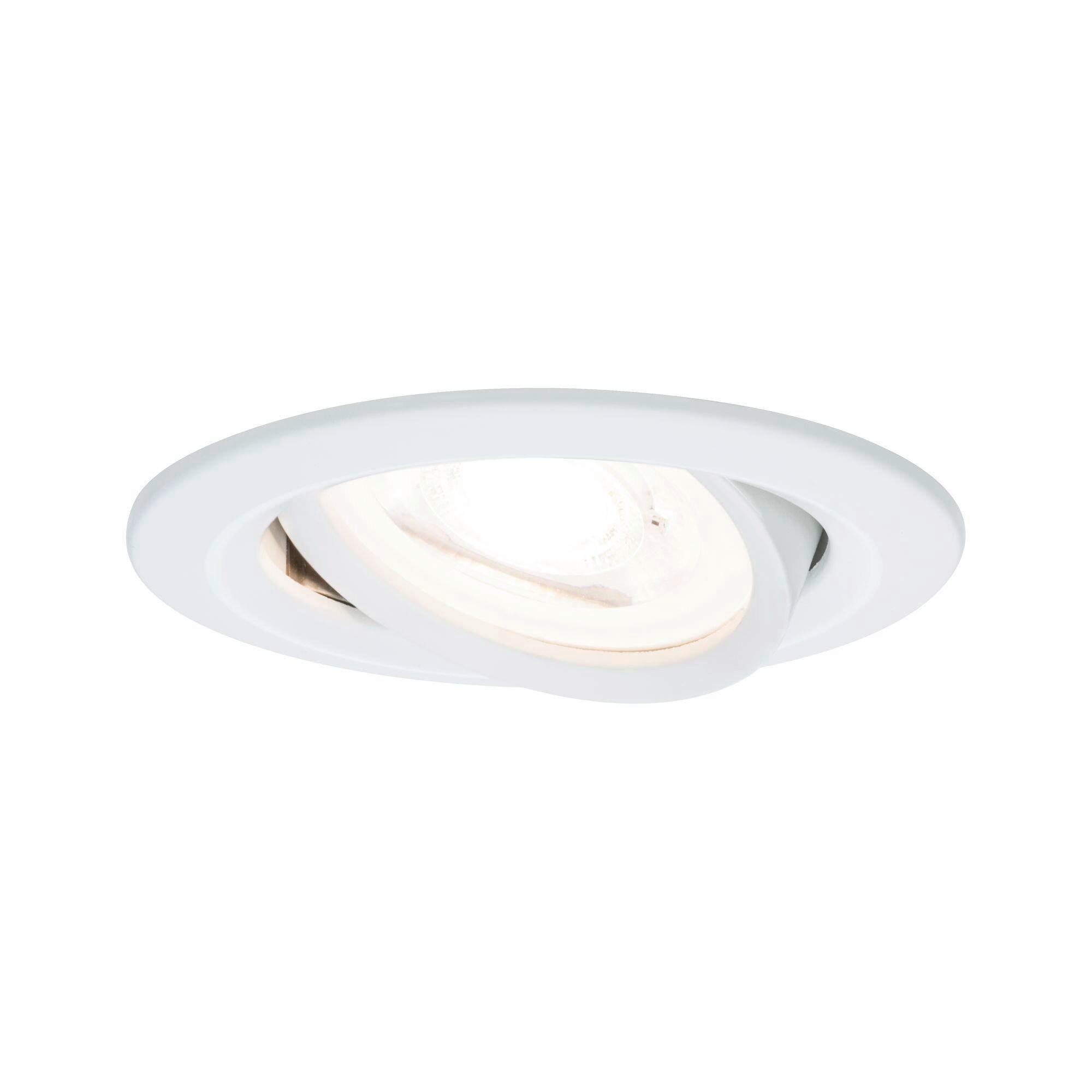 LED-Spot Nova in Weiß max. 6,5 Watt - Weiß, Design, Metall (8,4cm) - Paulmann