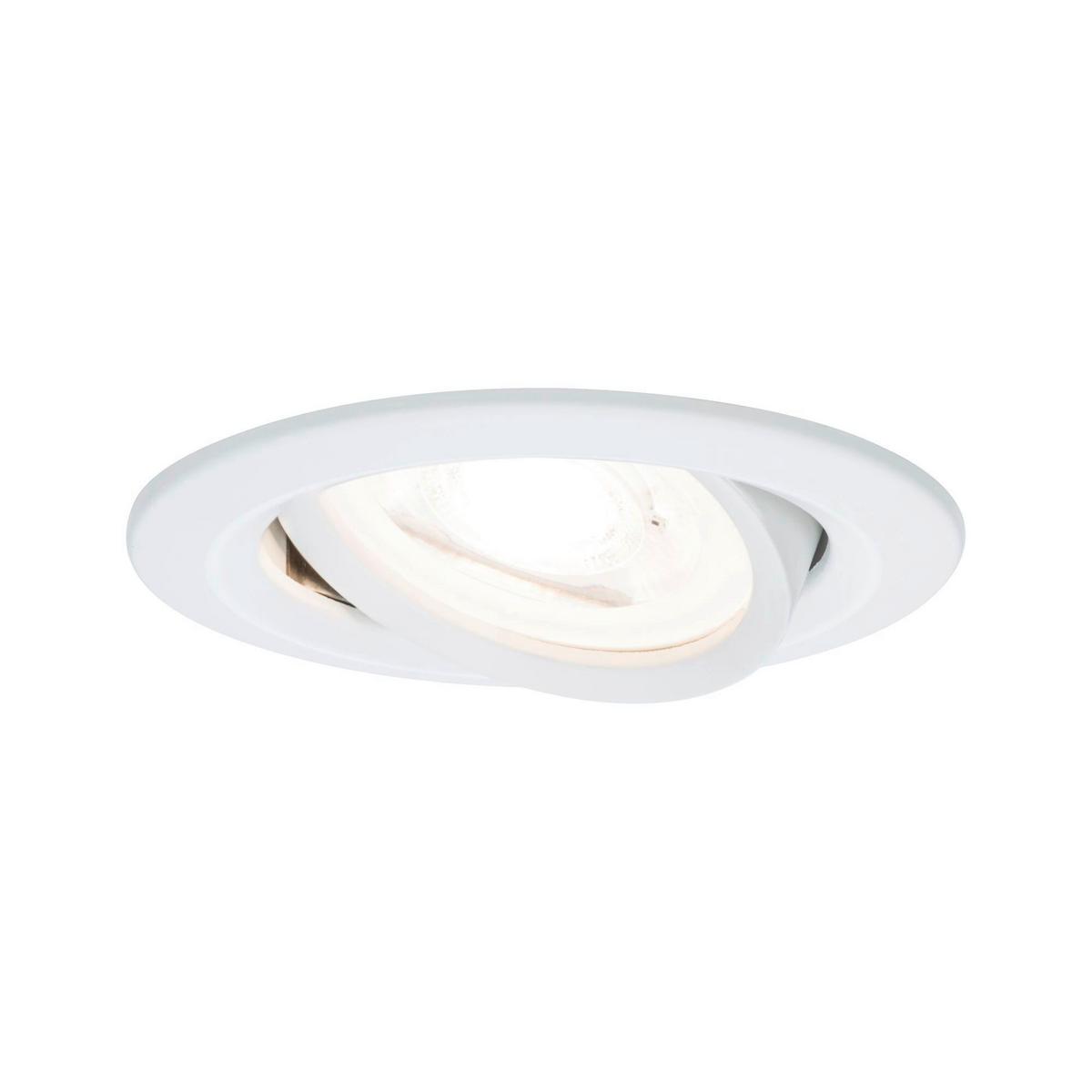LED-Spot Nova in Weiß max. 6,5 Watt - Weiß, Design, Metall (8,4cm) - Paulmann