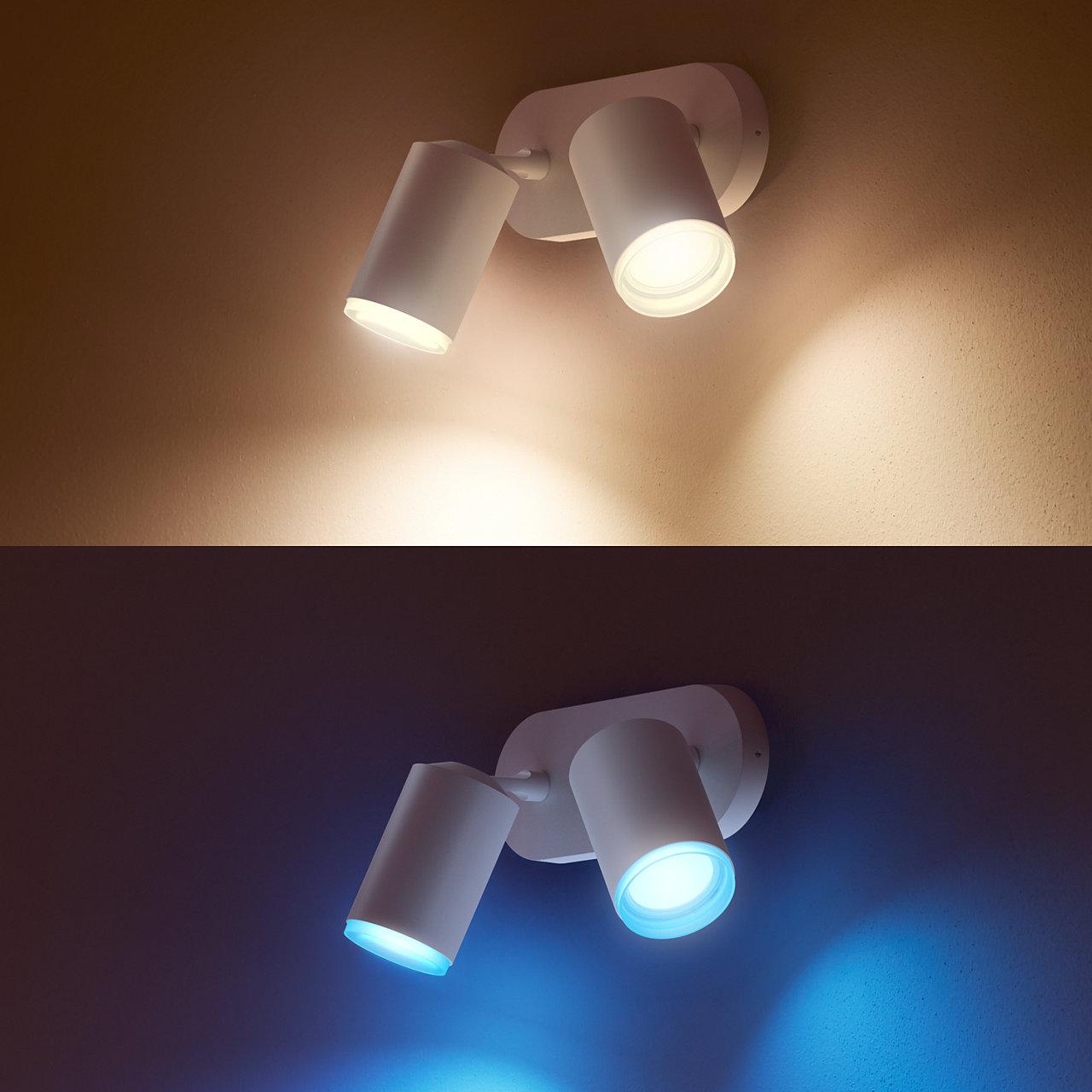LAMPA REFLEKTOROWA LED 5063231P7 HUE FUGATO PHILIPS - biały, Basics, metal (8/19,5/15,3cm) - Philips HUE