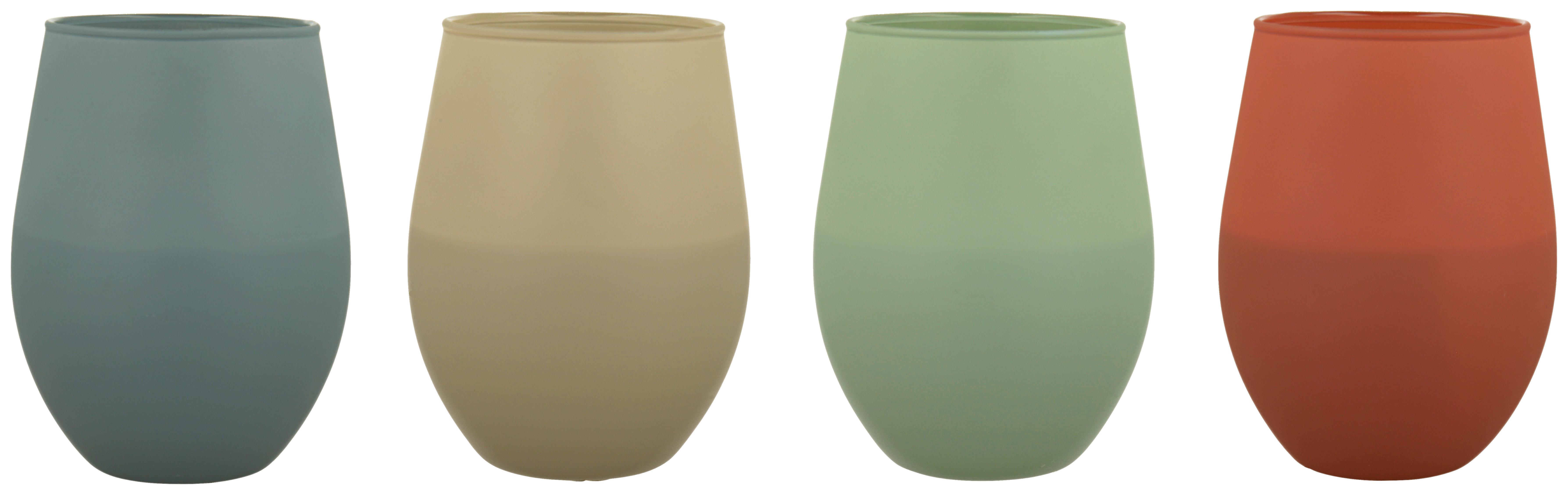 Duftkerze Citronella in diversen Farben - Greige/Salbeigrün, Glas (7,6/12,5cm) - Mömax