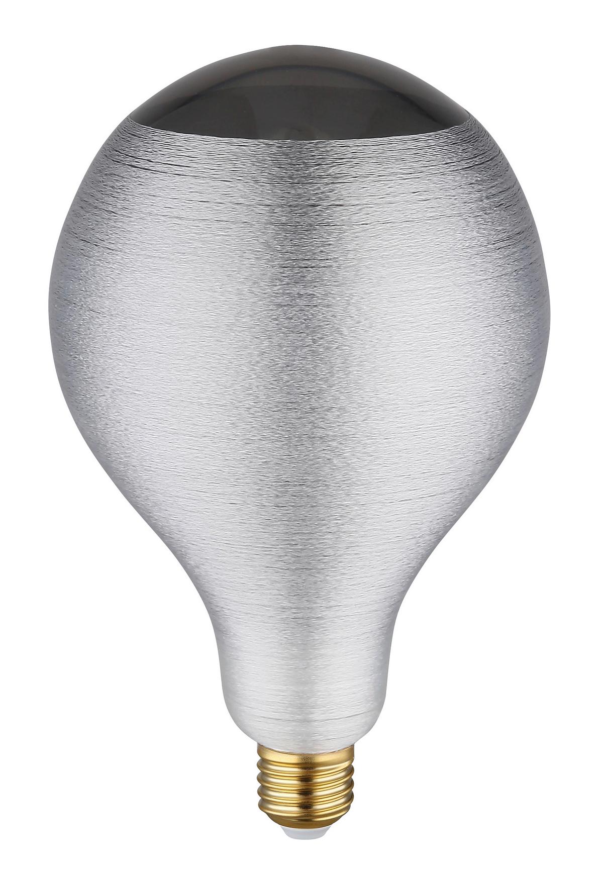 Led Žarulja 11537s - siva/boje mjeda, Design, staklo/metal (13/21cm) - Globo