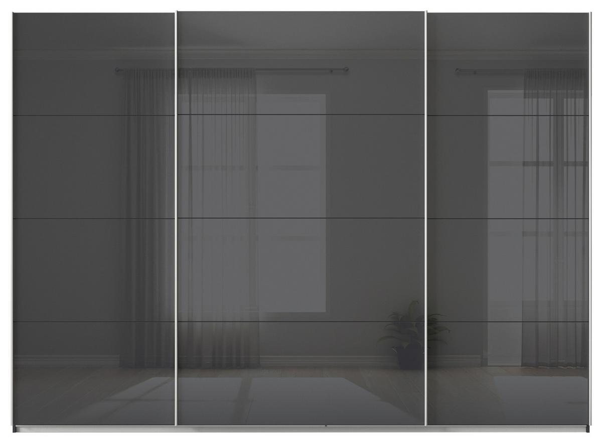 DULAP USI CULISANTE FELDKIRCH - antracit/antracit lucios intens, Modern, sticlă/material pe bază de lemn (315/229/62cm)