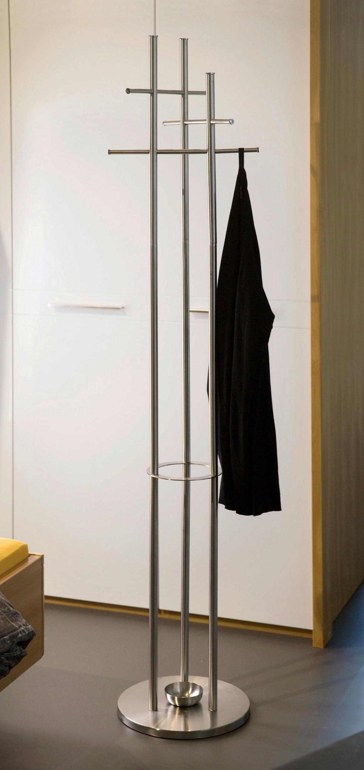 WIESZAK STOJĄCY TONI - kolor stalowy, Design, metal (35/175/35cm)