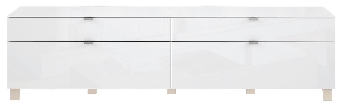 Tv-element Poole, Bela - barve nerjavečega jekla/barve šampanjca, Design, kovina/umetna masa (219,9/57/52,5cm) - Hom`in