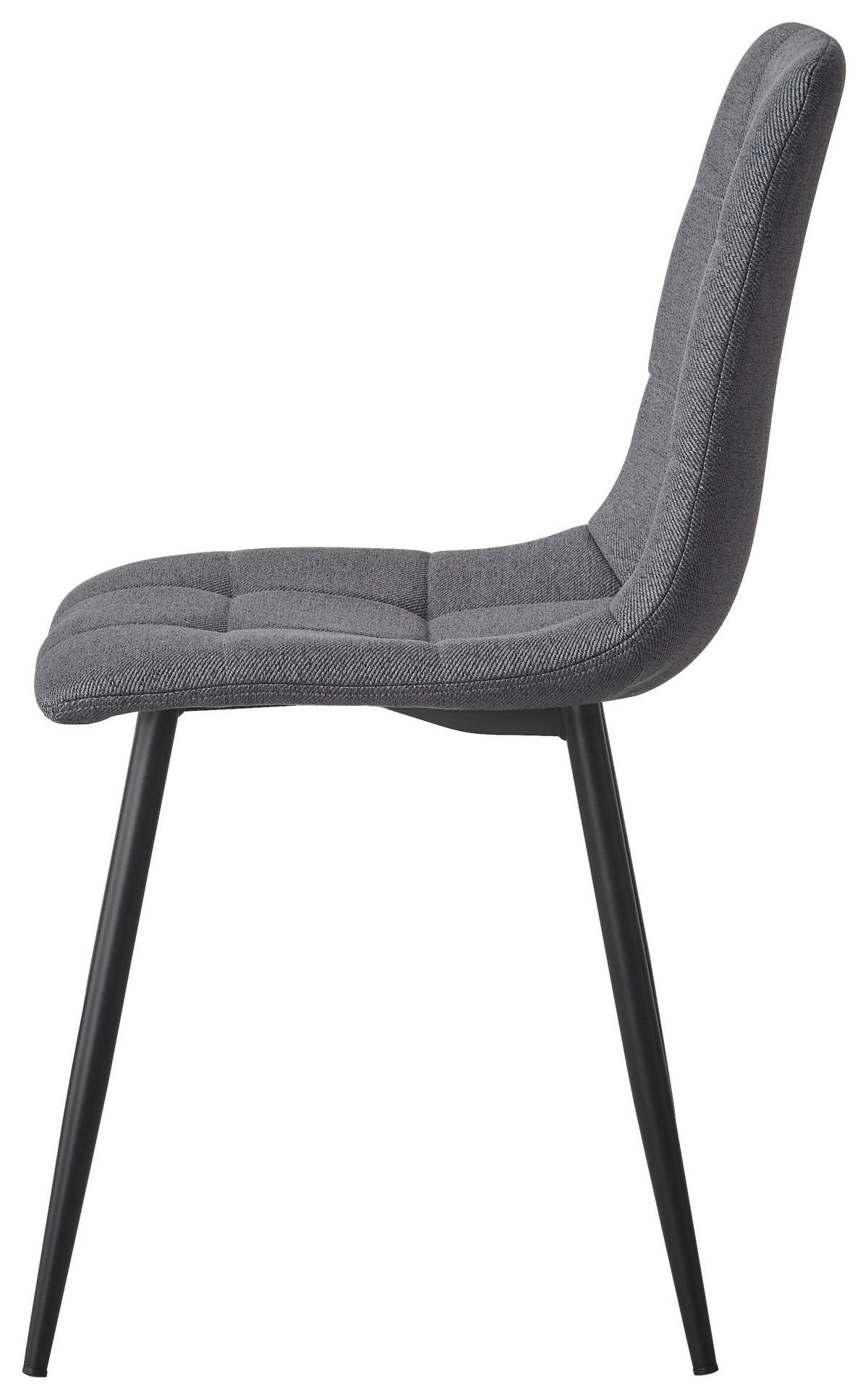 KRZESŁO JEFF - czarny/szary, Design, metal/tkanina (45/86.5/55cm) - Stylife