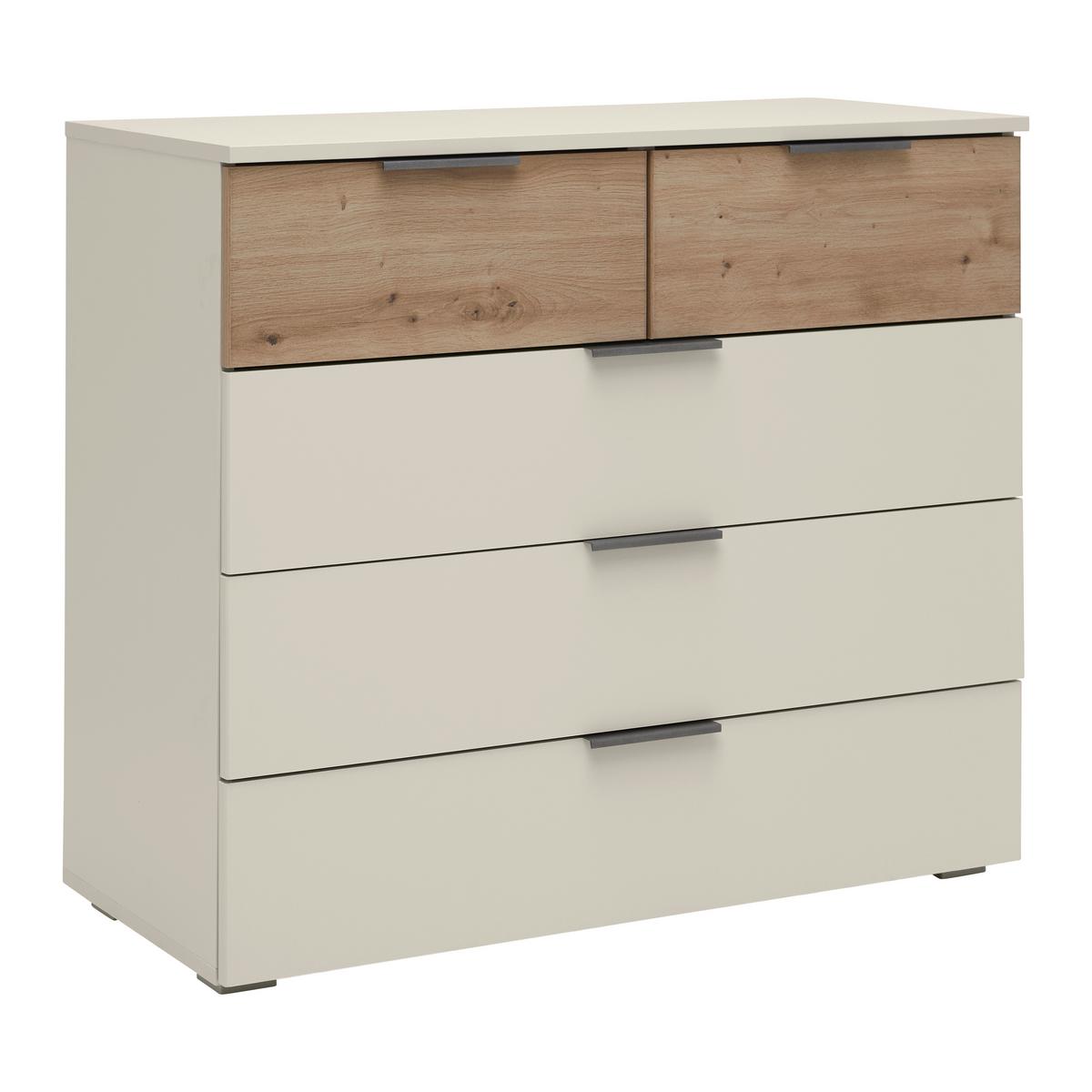 Kommode Ellmau Champagner/Eiche - Champagner/Eiche Artisan, KONVENTIONELL, Holzwerkstoff/Metall (93/81/42cm) - Premium Living