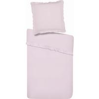 Bettwäsche Rüschen Rosa ca. 135x200cm - Rosa, ROMANTIK / LANDHAUS, Textil (135/200cm) - Zandiara