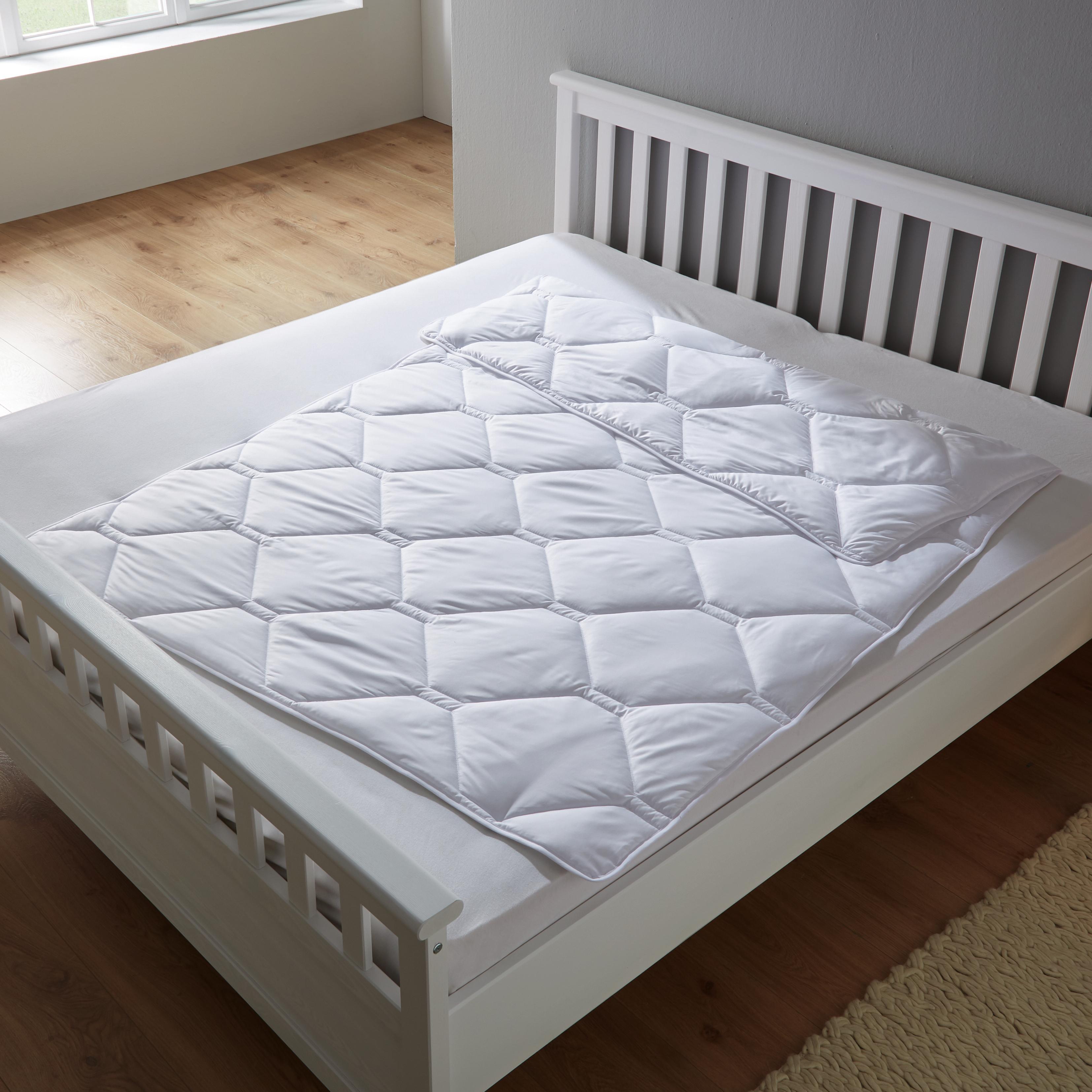 Bettdecke Irisette ca.135x200 cm - Weiß, MODERN, Textil (135/200cm) - Irisette