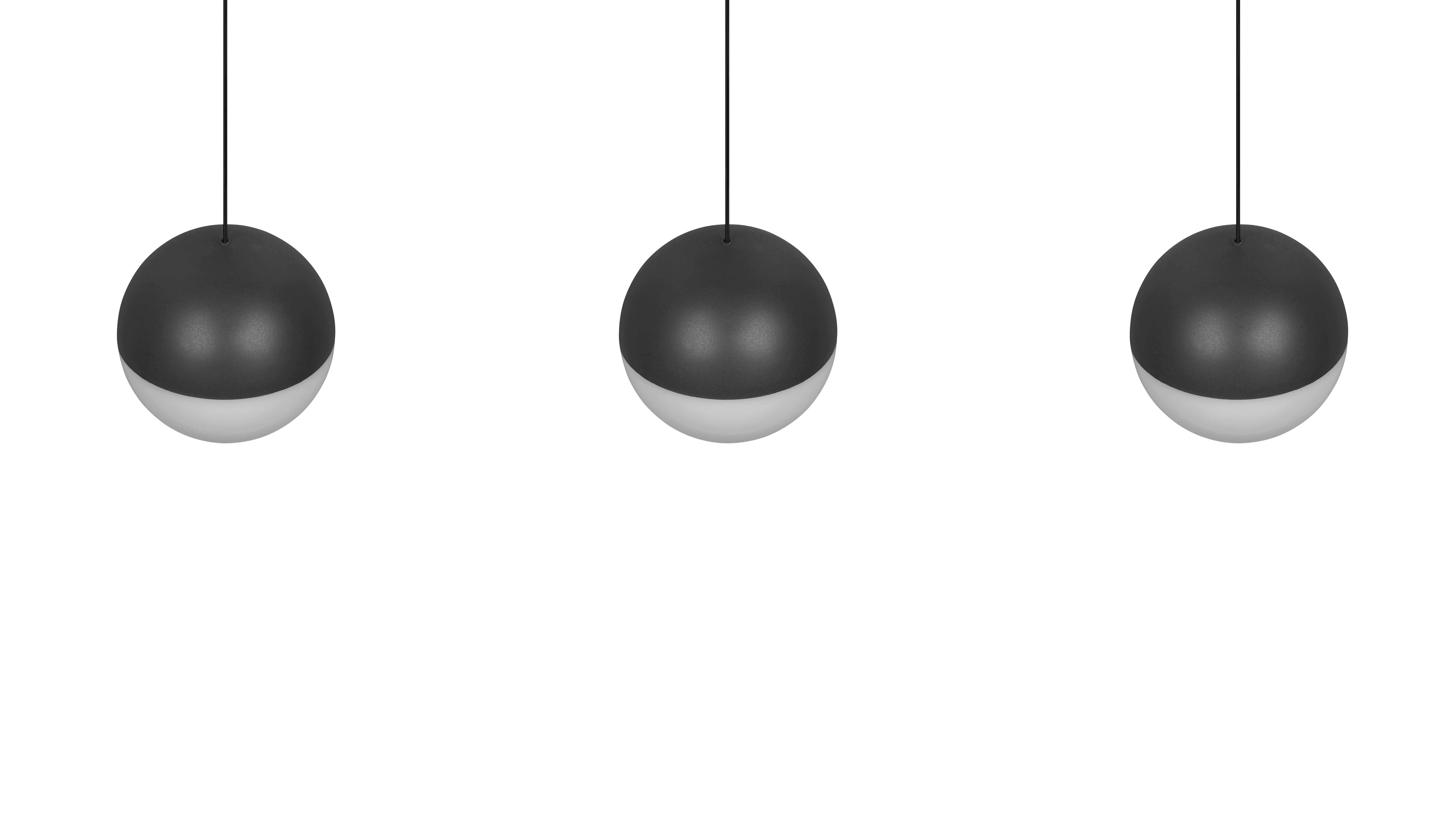 LED-HÄNGLAMPA SESTINE - svart, Modern, metall/plast (60/9/150cm) - Mömax